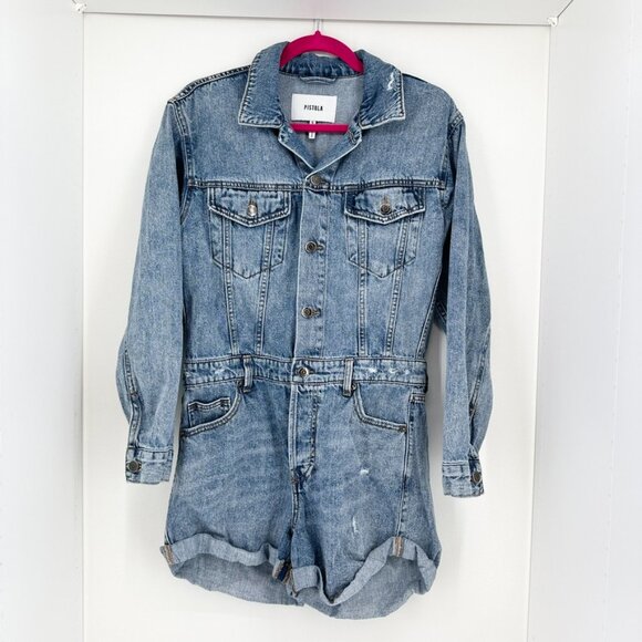 Pistola Blue Denim Jumpsuit - Picture 2 of 10